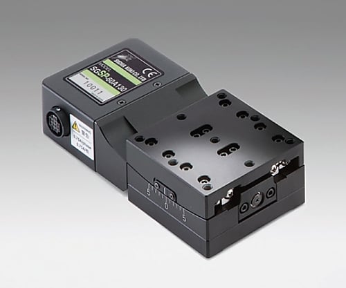 小型自動ゴニオステージ　回転中心高さ130mm　ステージ高さ35mm