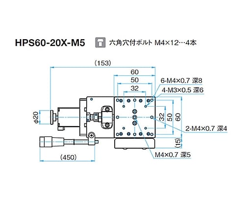 61-6985-67 ハイパフォーマンスステージ 60×60mm HPS60-20X-M5【1個