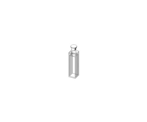 スタンダードキュベット 光学ガラス テフロンストッパー付 光路長1mm 0.40mL 162-0228