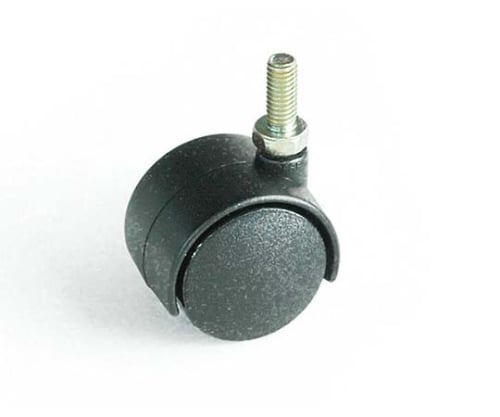 ニ輪キャスター ボルトタイプ 30mm 黒