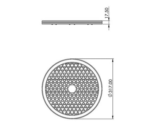 回転盤320型 約320mm　59555