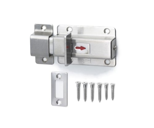 ドアラッチ 平面用受金具、掘込用受金具入り