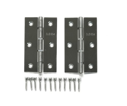 ハイロジック61-7021-03Ｐ－６１６ステンレス蝶番７６ｍｍ【1セット(2個入)】(as1-61-7021-03)