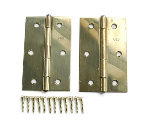 ハイロジック61-7021-32Ｐ－６５７真鍮蝶番８９ｍｍ【1セット(2個入)】(as1-61-7021-32)