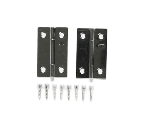 ハイロジック61-7025-33７２６２３ステンレス蝶番３８ｍｍ【1セット(2個入)】(as1-61-7025-33)