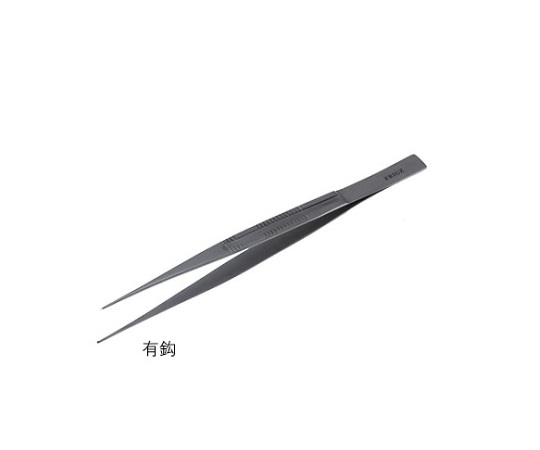 先端極細ピンセット 15cm 有鈎 0.8mm幅
