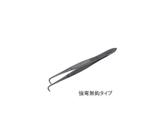 デリケート ピンセット 10cm 強弯 無鈎