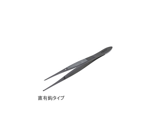 デリケート ピンセット 10cm 直 有鈎