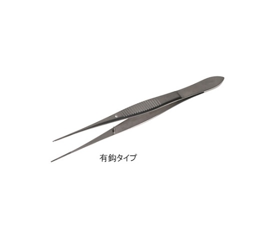 グレフェ デリケートピンセット 10cm 有鈎