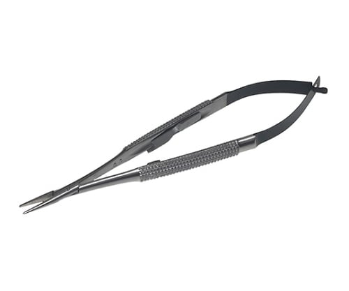 61-7034-09 DDJ バラッケ マイクロ持針器 11cm 直 ロック付 DDJ1100-11