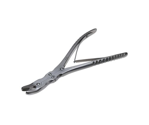 ヤンゼン二連関節丸のみ鉗子　曲　23cm　L　10mm　