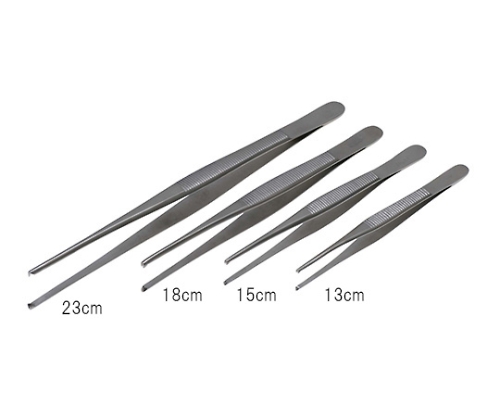 一般外科ピンセット 小波 18cm 有鈎