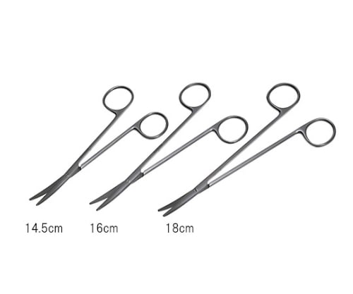 メエツエンバーム剪刀　14.5cm　曲