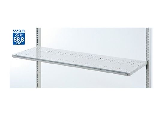 スチール棚セット溝ありタイプ W90cmタイプ D30cm　61-35-3-2