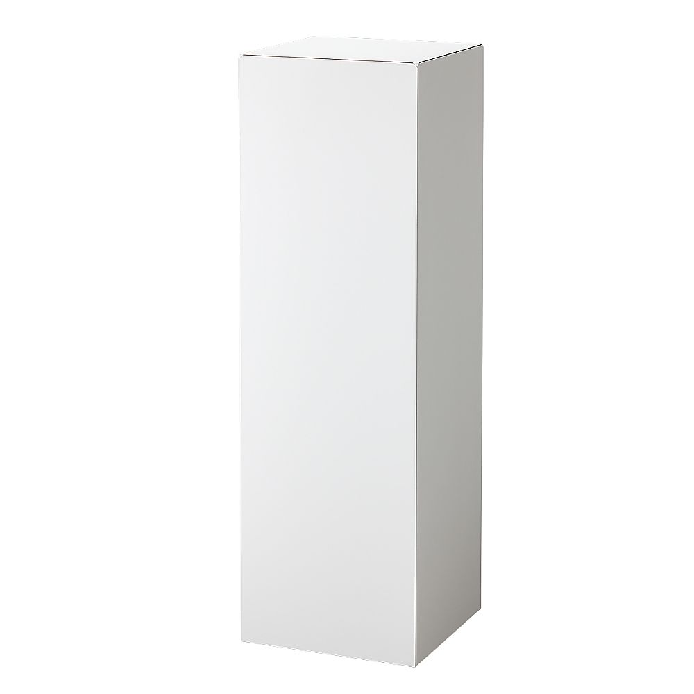 木製角柱ステージ 天板35cm角×H110cm ホワイト 61-779-6-2