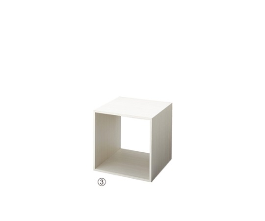 木製ディスプレイボックス　ナチュラル　30cm角　61-798-70-3
