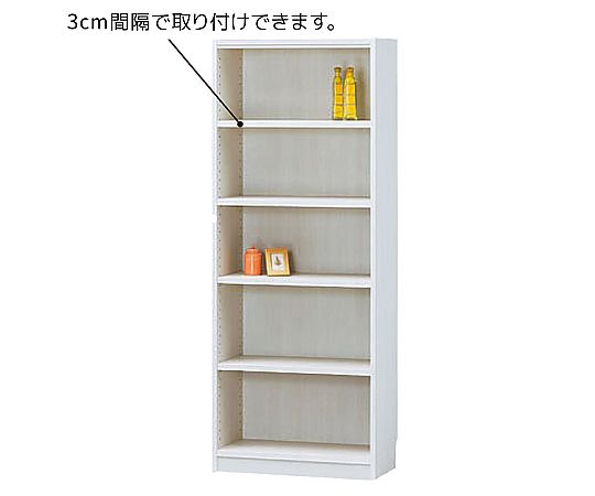 木製オープンラック ホワイト W59×H150cm
