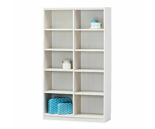 木製オープンラック ホワイト W87×H150cm