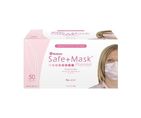 セーフマスクプレミア ピンク 1箱（50枚入）