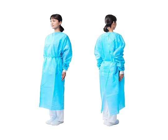 アイソレーションガウン ブルー 1箱（10枚入）