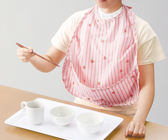 PH食事用エプロン　ポケット付　STブルー