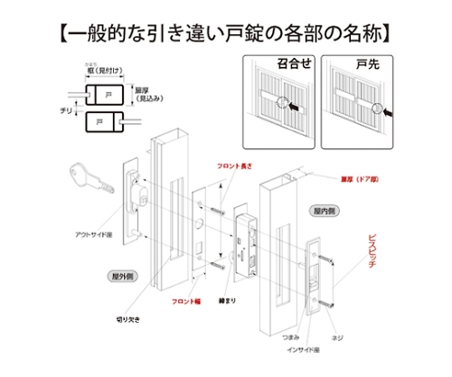 引違錠 トステム　KH-19