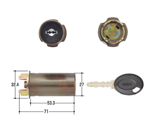 MIWA取替用シリンダー
