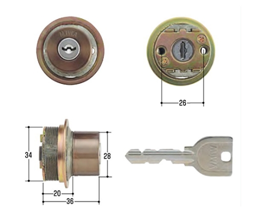 MIWA取替用シリンダー