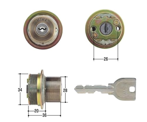 MIWA取替用シリンダー