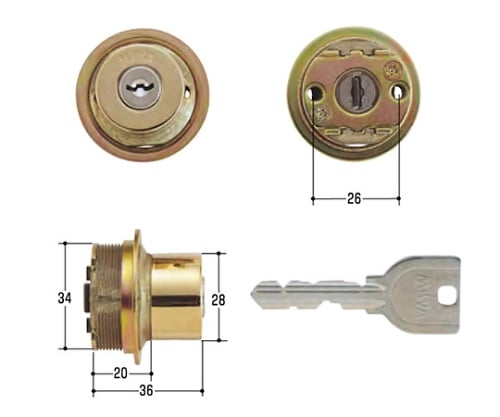 MIWA取替用シリンダー