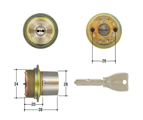 MIWA取替用シリンダー