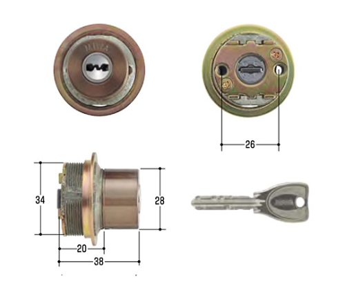 MIWA取替用シリンダー