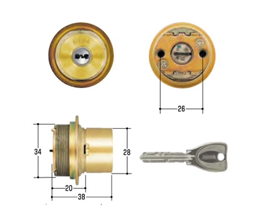 MIWA取替用シリンダー