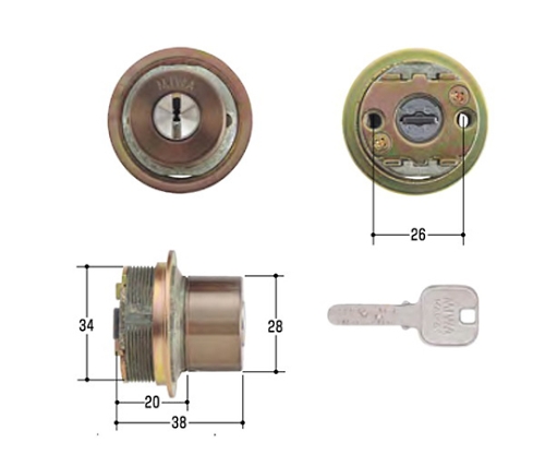 MIWA取替用シリンダー