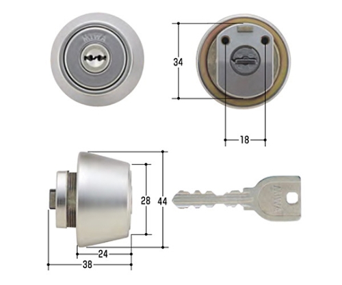 MIWA取替用シリンダー