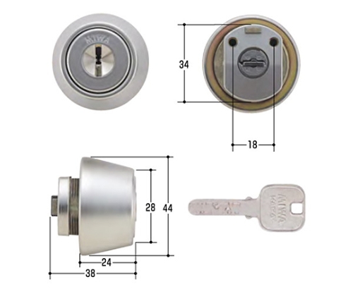 MIWA取替用シリンダー