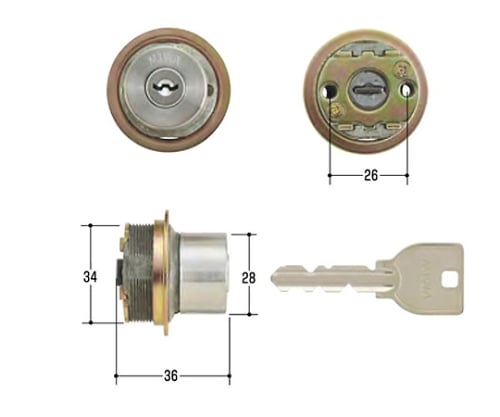 MIWA取替用シリンダー