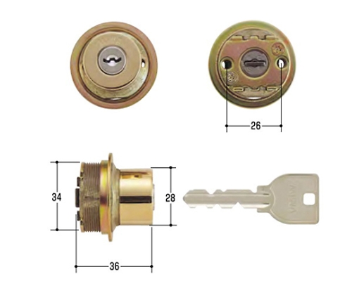 MIWA取替用シリンダー