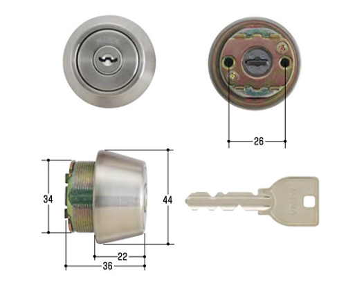 MIWA取替用シリンダー