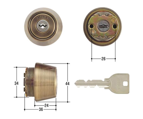 MIWA取替用シリンダー