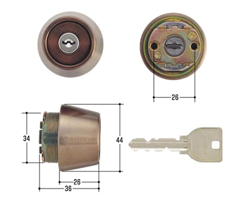 MIWA取替用シリンダー