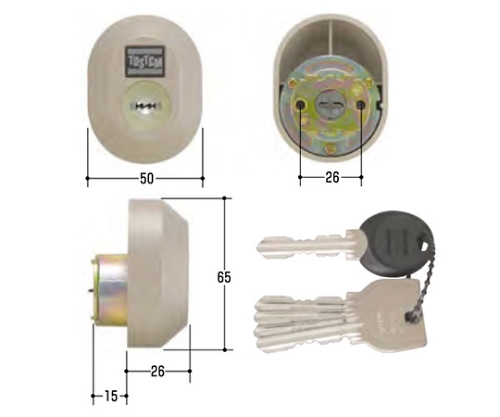 MIWA取替用シリンダー