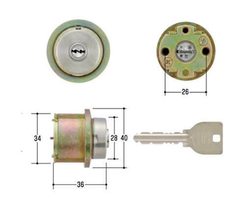 MIWA取替用シリンダー