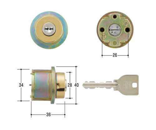 MIWA取替用シリンダー