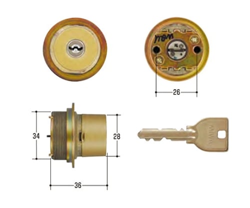 MIWA取替用シリンダー