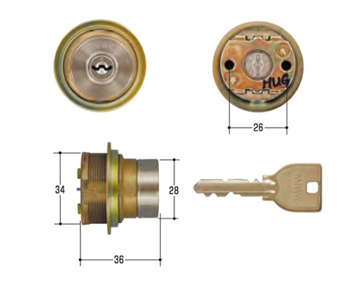 MIWA取替用シリンダー