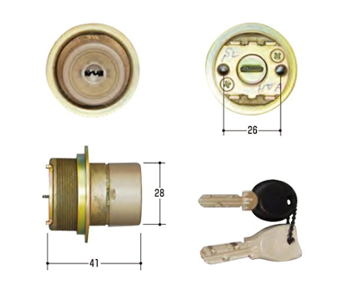 MIWA取替用シリンダー