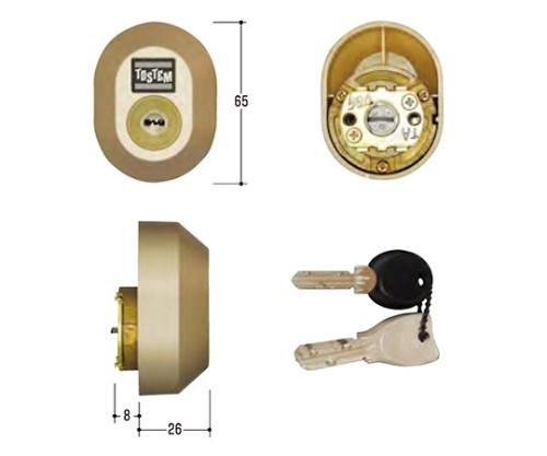 MIWA取替用シリンダー