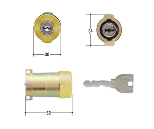 MIWA取替用シリンダー