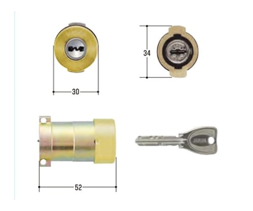 MIWA取替用シリンダー